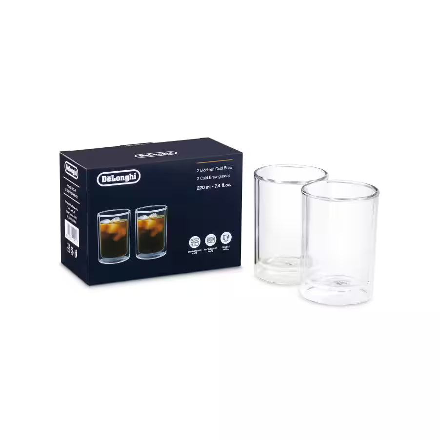 Doppelwandige Cold Brew Gläser, 220 ml, 2er-Set
