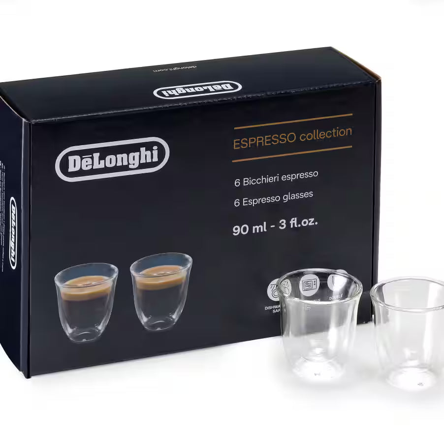 Espresso-Kollektion, 90 ml, Set mit 6 doppelwandigen Gläsern